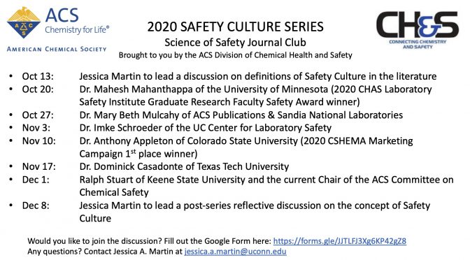 Exploring Definitions of Safety Culture: Safety Journal Club Discussion, OCT 13, 2020